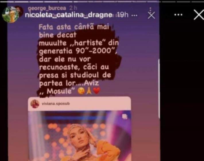 Nicoleta Dragne l-a pus la zid pe George Burcea după ce a comparat-o pe Viviana Sposub cu Andreea Bălan: „Ai dr**u puțin respect”