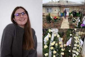 Imagini de la priveghiul Ioanei Vanesa Burlacu, tânăra ucisă în Iași! Studenta a fost depusă la casa părintească