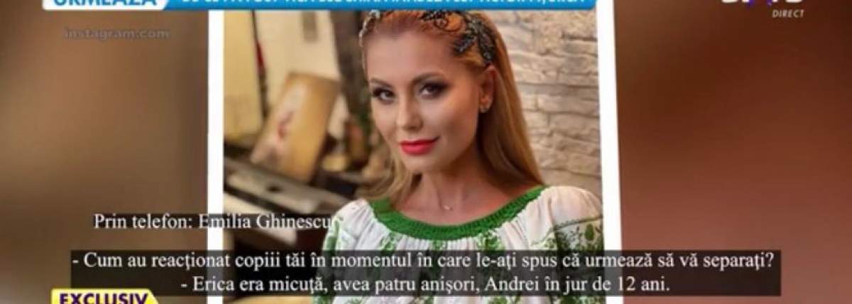 Ce i-a cerut fiul Emiliei Ghinescu după ce a divorțat de tatăl lui. Cu ce probleme s-a confruntat artista: ''Copiii suferă cel mai mult” / VIDEO