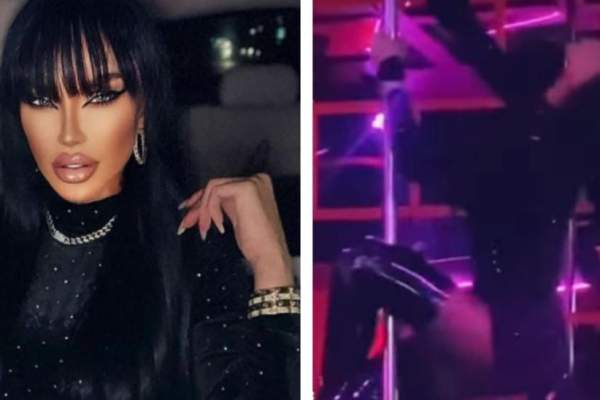 Bianca Drăgușanu s-a lăsat filmată în timp ce dansa la bară. Fanii au fost luați prin surprindere / FOTO