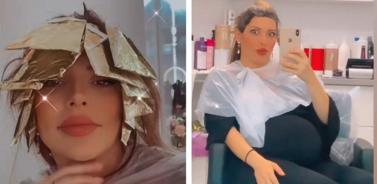 Celia, schimbare de look radicală! Celia, schimbare de look înainte de a naște! Cum s-a vopsit artista: "Nu mai pot să stau de burtă" / FOTO