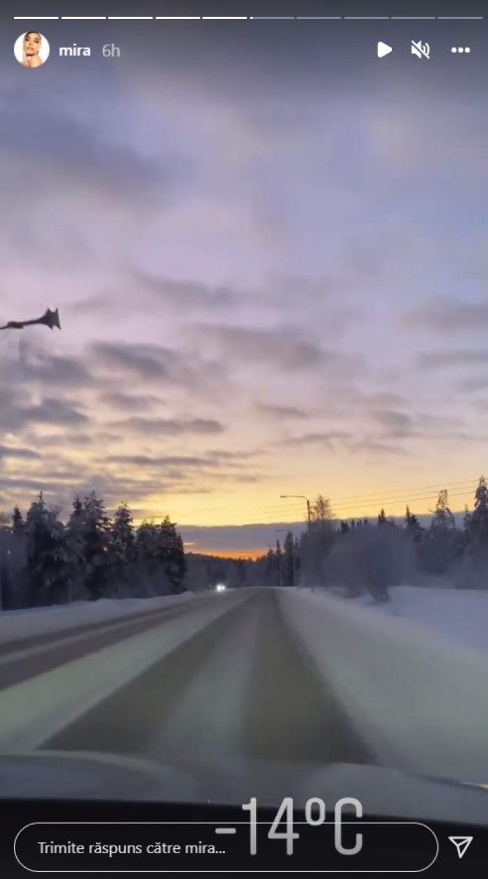 Mira a ajuns în Laponia. Cântăreața sărbătorește la -14 grade Celsius: „Nu-mi mai simt degetele” / FOTO