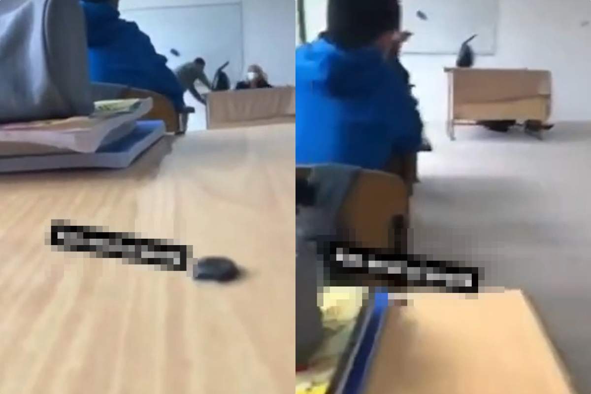 farsa profesoara cazut in clasa