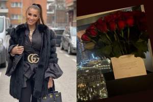 Anamaria Prodan, surprinsă cu un buchet imens de trandafiri roșii, în Dubai. Cine e admiratorul care îi face cadouri impresarei?