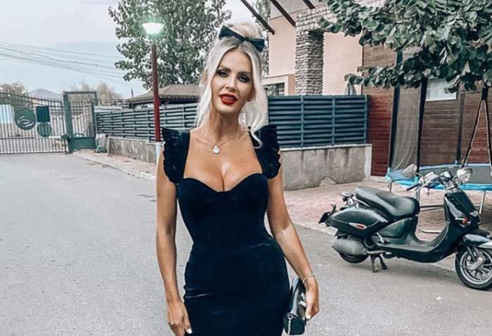 andreea banica in rochie neagra