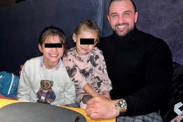 Alex Bodi, imagine de colecție cu fetițele lui, Chaqueline și Selena: ,,Îngerașii mei frumoși. Vă iubesc” / FOTO