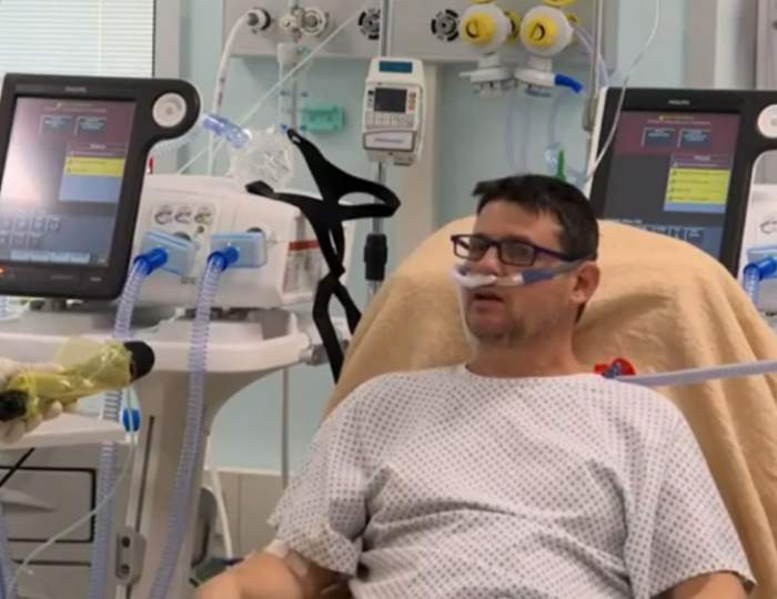 Eduard Ciobanu, un antivaccinist român celebru în Italia, în stare gravă la spital din cauza coronavirusului: ”M-am răzgândit, plămânii mei sunt distruși”