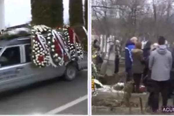 Imagini triste de la înmormântarea lui Victor Socaciu. Regretatul artist a fost condus pe ultimul drum / VIDEO