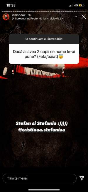 Speak și Ștefania, pregătiți să devină părinți?! Cântărețul a ales deja numele copiilor / FOTO