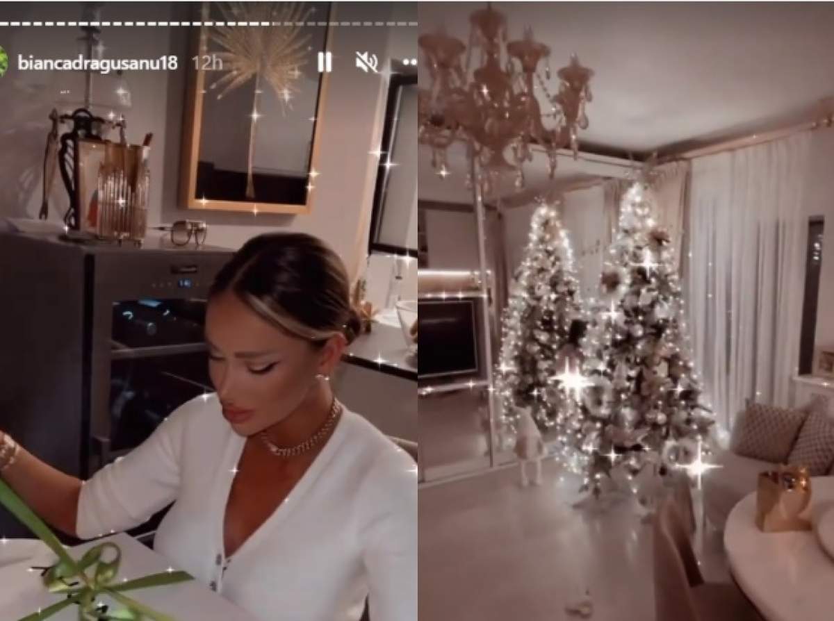 Cum și-a decorat Bianca Drăgușanu casa de Crăciun. Blondina și fiica ei, Sofia, au primit deja primele cadouri / FOTO