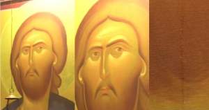 O icoană cu Iisus Hristos lăcrimează de cinci zile, la o biserică din Cluj. Ce spun preoții: ”O minune” / FOTO