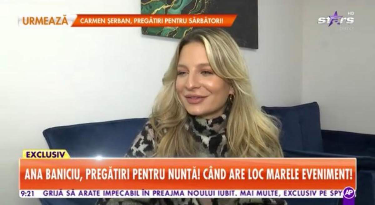 Ana Baniciu, primele dezvăluiri despre nuntă! Când va avea loc marele eveniment: ''Eu vreau să cânt foarte mult” / VIDEO