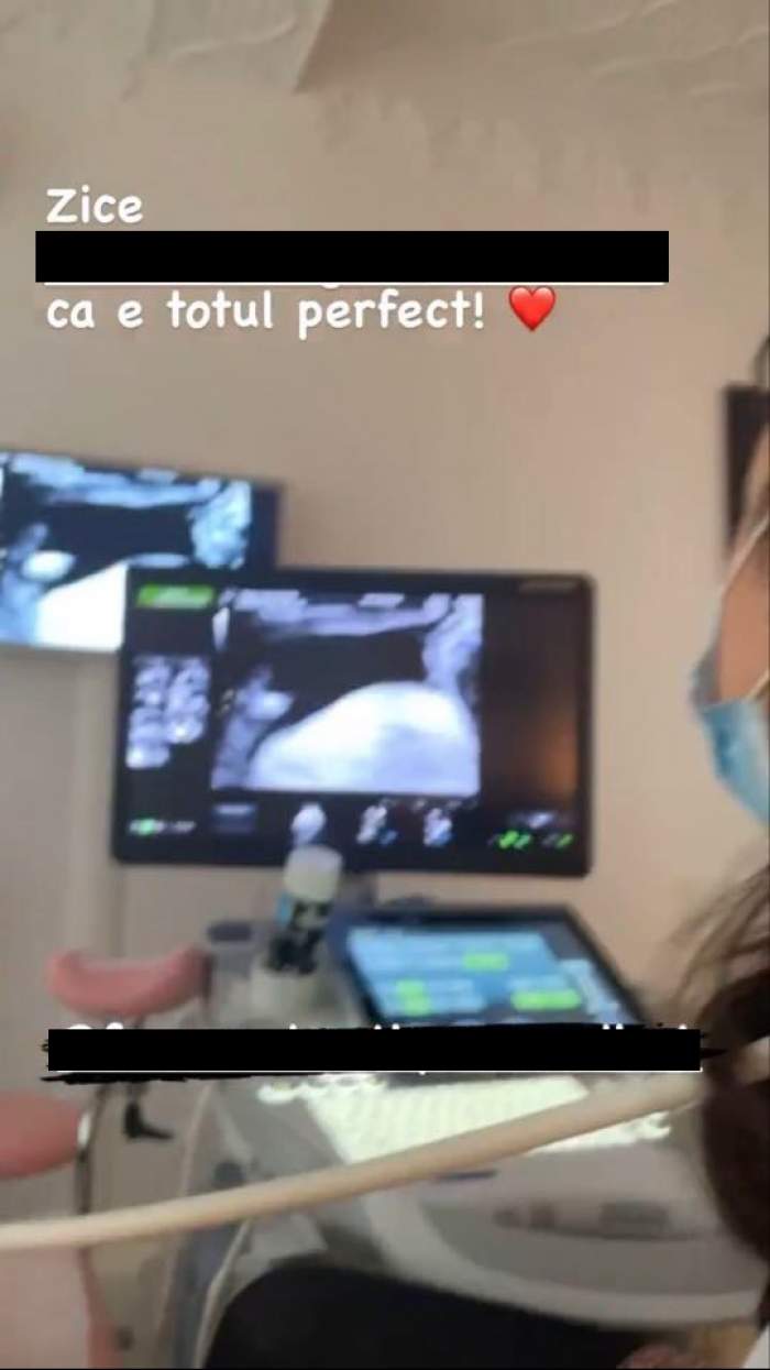 Adela Popescu le-a arătat fanilor ecografia bebelușului