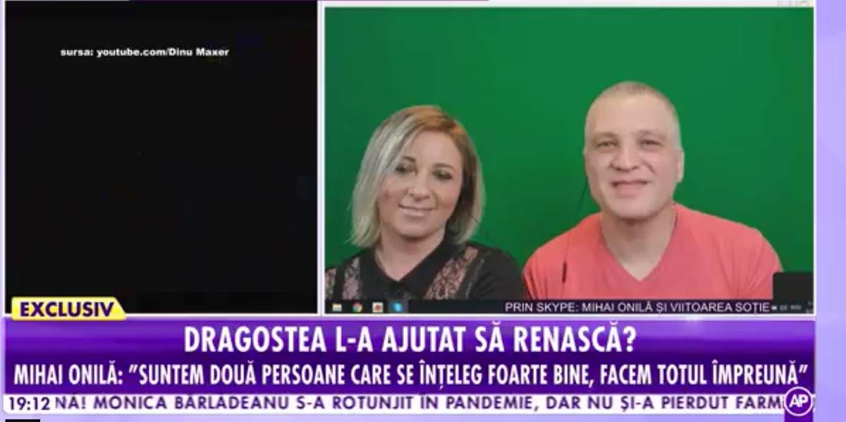 mihai onlina cu iubita la tv