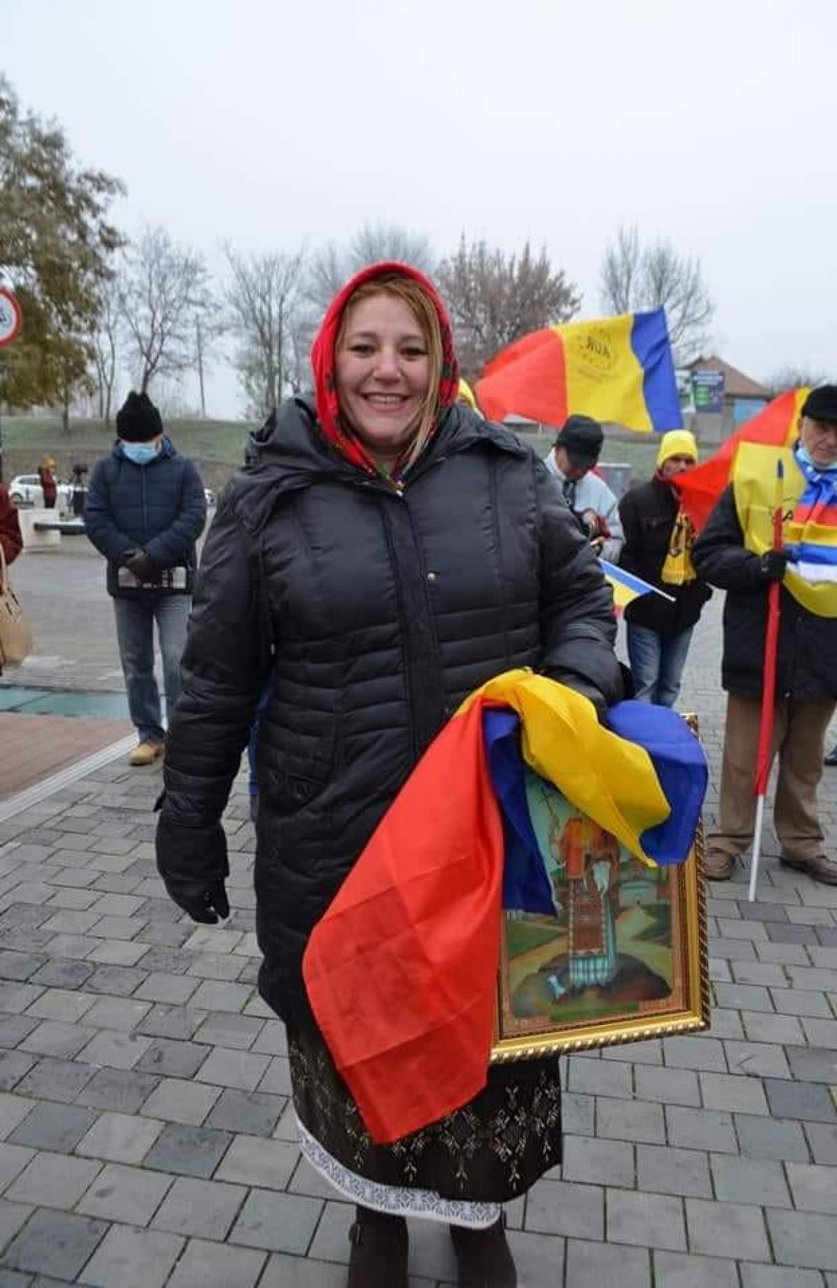 Diana Șoșoacă în stradă