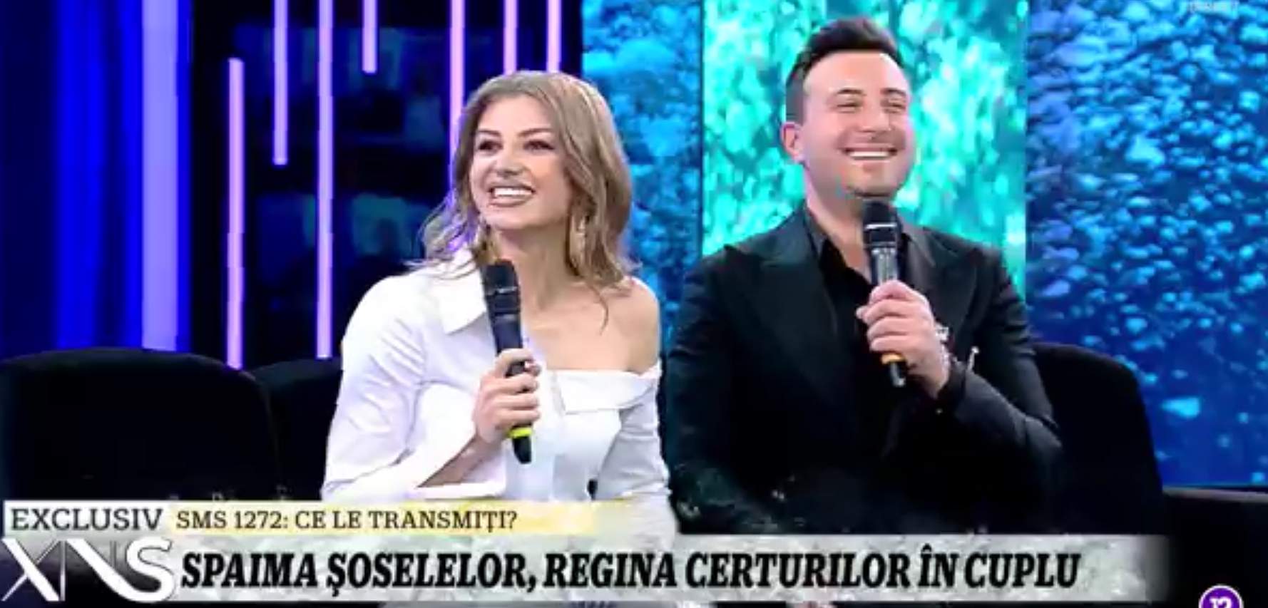 valentin sanfira si codruta la antena stars la emisiunea lui capatos pe canapea