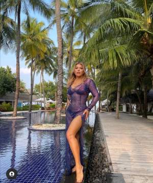 Loredana Groza, cu formele la vedere, după ce a îmbrăcat cea mai transparentă și decupată rochie. Jurata de la X Factor a încins atmosfera pe plajele din Maldive / FOTO