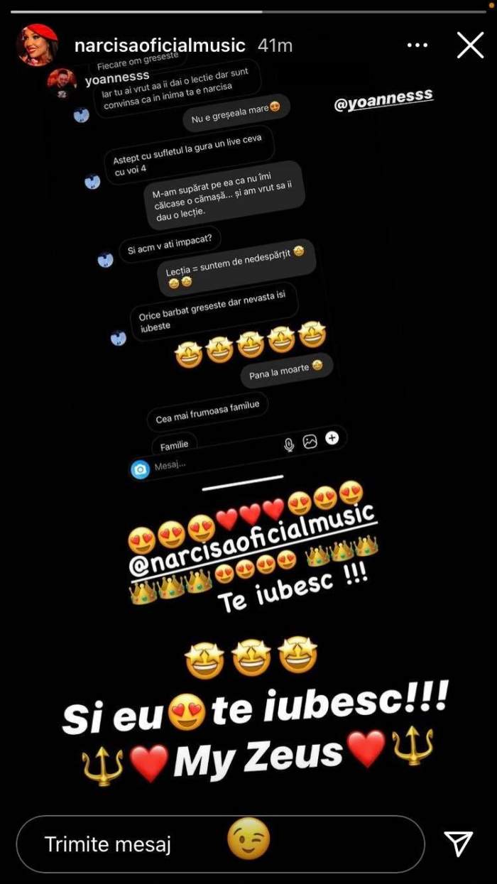 Mesajul postat de Narcisa Moisa pe Instagram