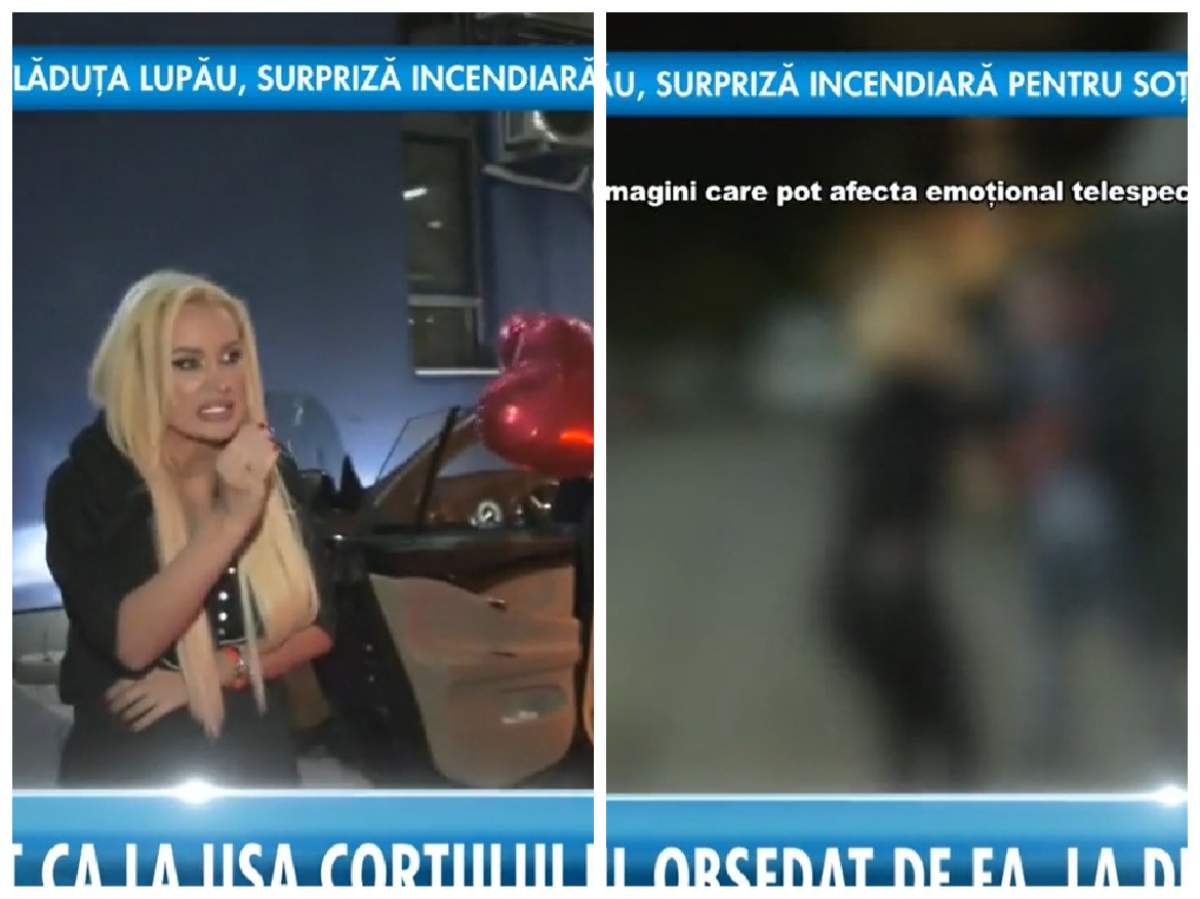 Simona Trașcă în parcare