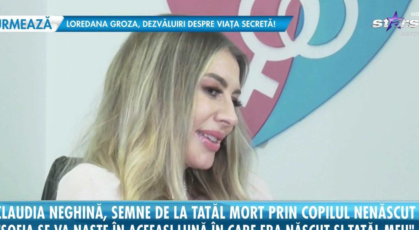 Claudia Neghină spune că bebelușul ei nenăscut a fost trimis de tatăl ei mort: „El a lucrat la acest aspect”