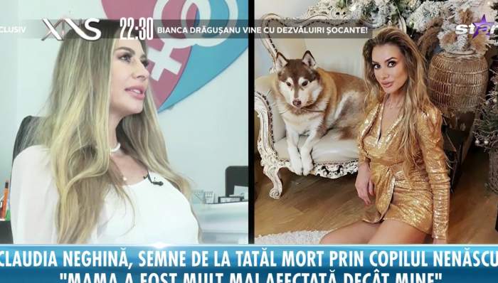 Claudia Neghină spune că bebelușul ei nenăscut a fost trimis de tatăl ei mort: „El a lucrat la acest aspect”