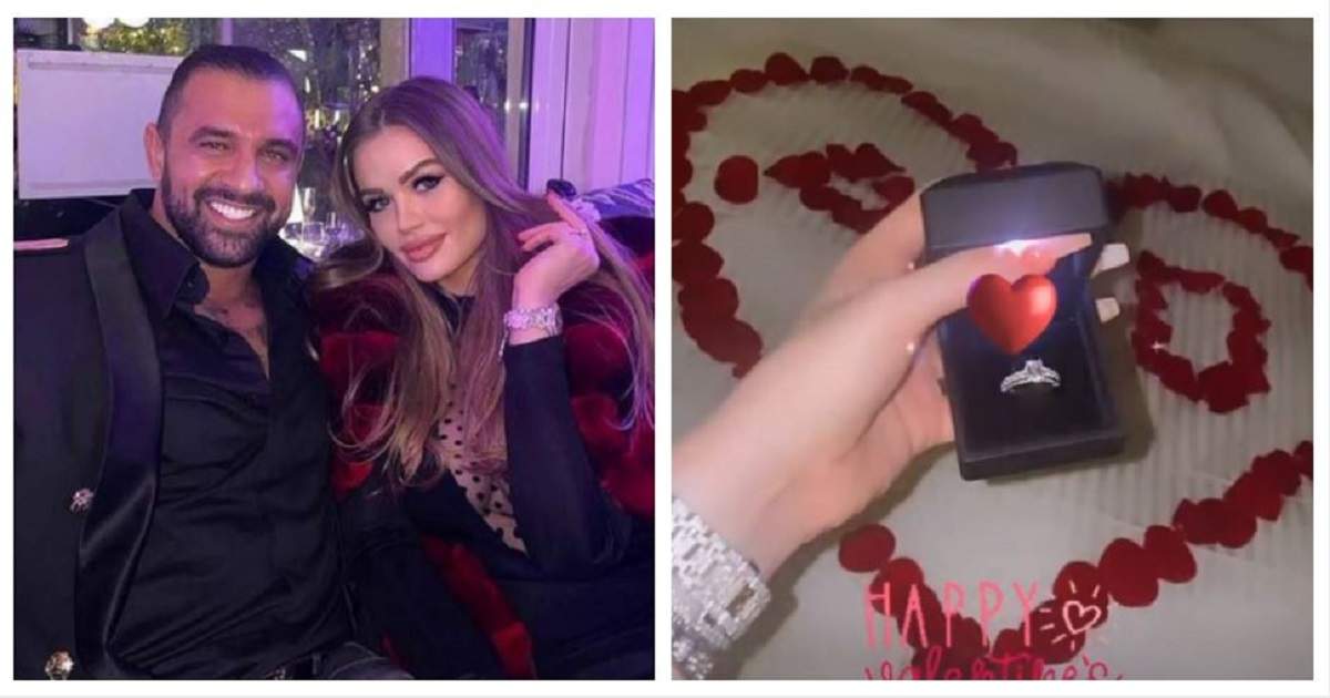 Un colaj cu Alex Bodi și Daria și inelul primit de rusoaică.