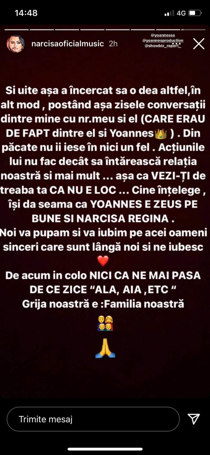 Cum se apară Narcisa Moisa, după ce Tzancă Uraganu a spus că ar fi vrut o relație cu el: ”Ai crezut că profiți de certurile dintre noi”