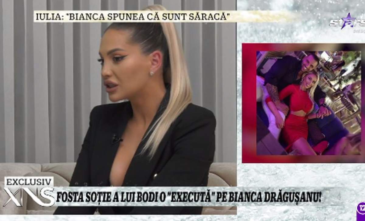 iulia salagean stand pe canapea si facand dezvaluiri despre cum bianca dragusanu ar fi tepuit-o cu o suma mare de bani