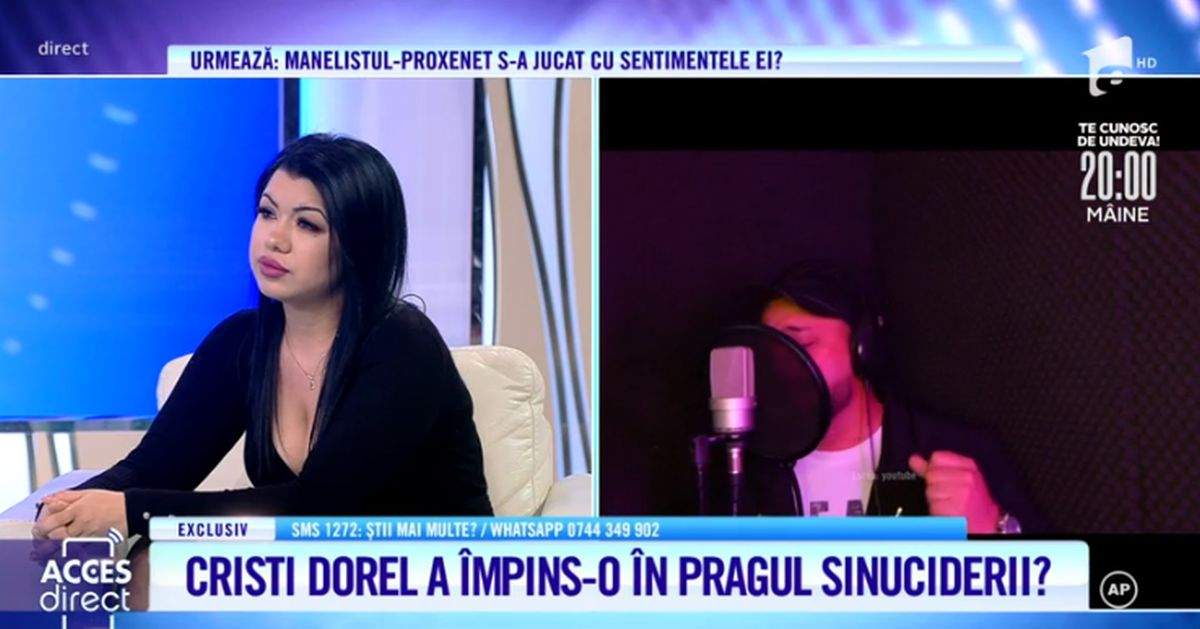 laura in platou la acces direct vorbind despre felul in care cristi dorel vrea sa o faca sa renunte la acuzatii