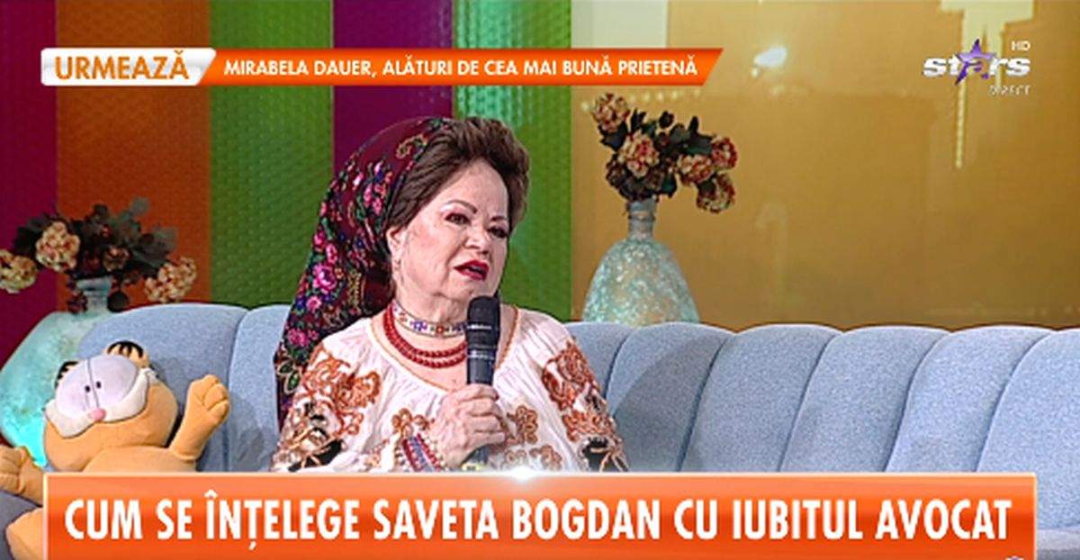 saveta bogdan in costum popular pe canapea star matinal despre relatia cu iubitul avocat