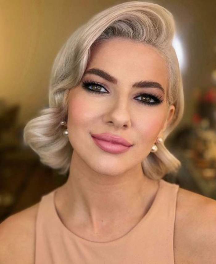 Lidia Buble, după o ședință de make-up.