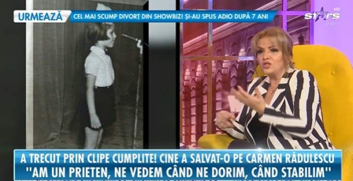 Carmen Rădulescu încasa bătăi cumplite de la mama naturală. Cum a ajuns artista la orfelinat: „M-au luat cu răni pe corp și bube în cap” / VIDEO