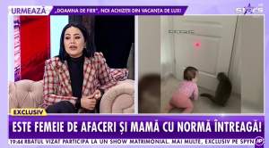 Mihaela Moise, în direct cu fetița la TV, la Antena Stars! ”Aș fi vrut să fac mai devreme pasul acesta”