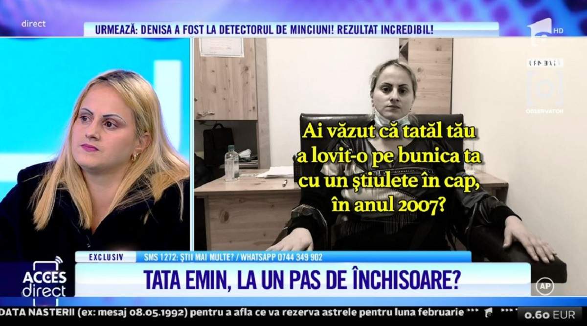 Acces Direct. Denisa, cea care și-a acuzat tatăl că i-ar fi ucis bunica, a mințit! Ce arată testul poligraf / VIDEO