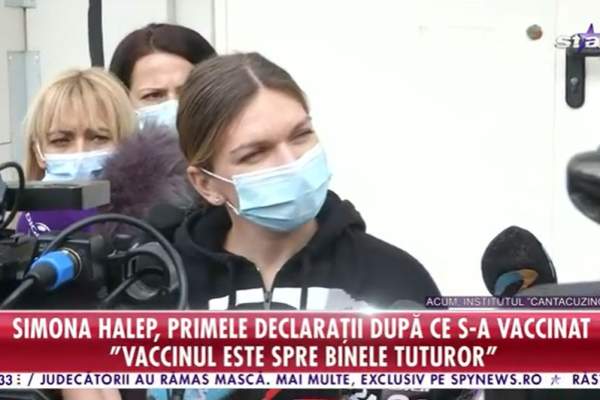 Simona Halep, primele declarații după ce s-a vaccinat anti-Covid. Cum se simte sportiva