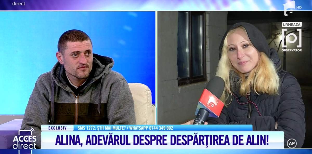 Acces Direct. Reacția iubitei lui Alin, după ce bărbatul a acuzat-o că l-a înșelat: ”Aberează el cu prostia lui” / VIDEO