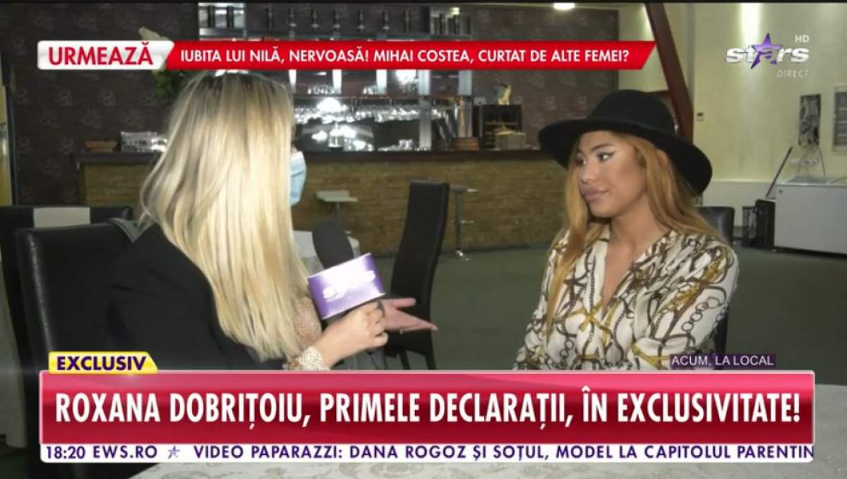 Roxana Dobritoiu vorbeste in direct cu un reporter Antena stars despre bataia cu Denisa Despa