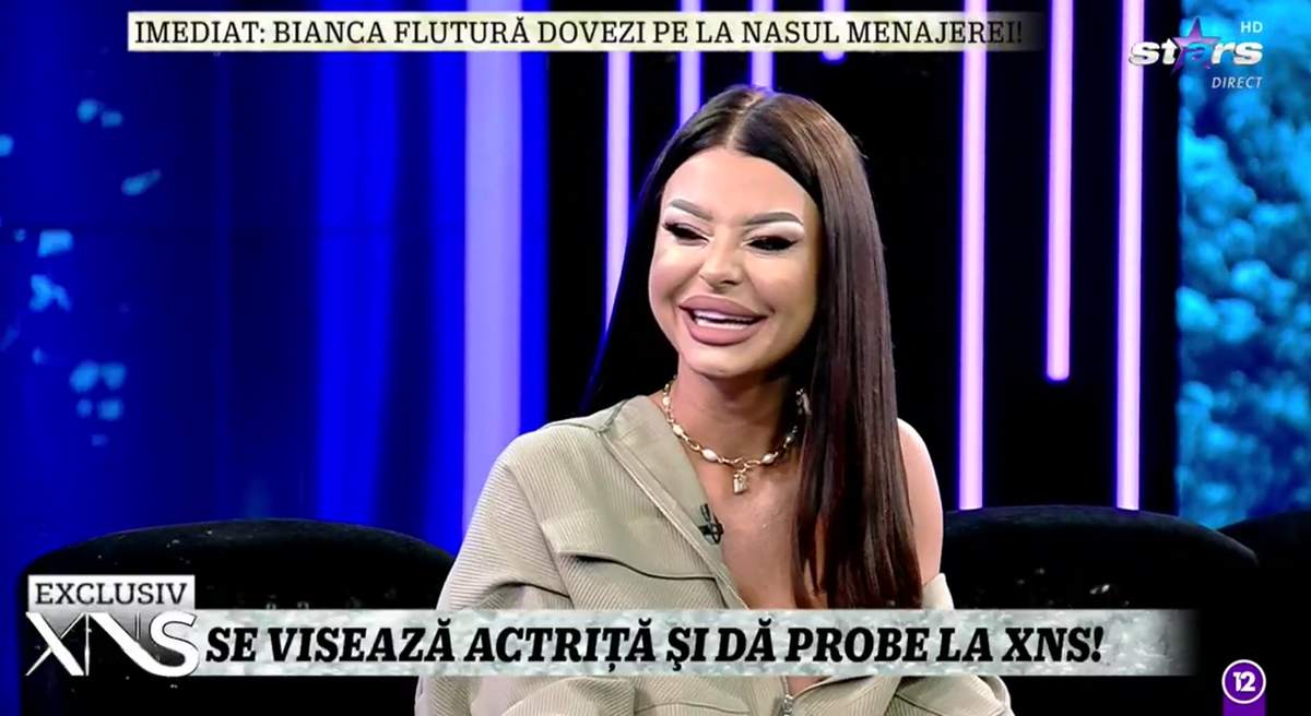 Ana Mocanu vrea să devină actriță! Fosta asistentă a dat test în direct la Xtra Night Show / VIDEO