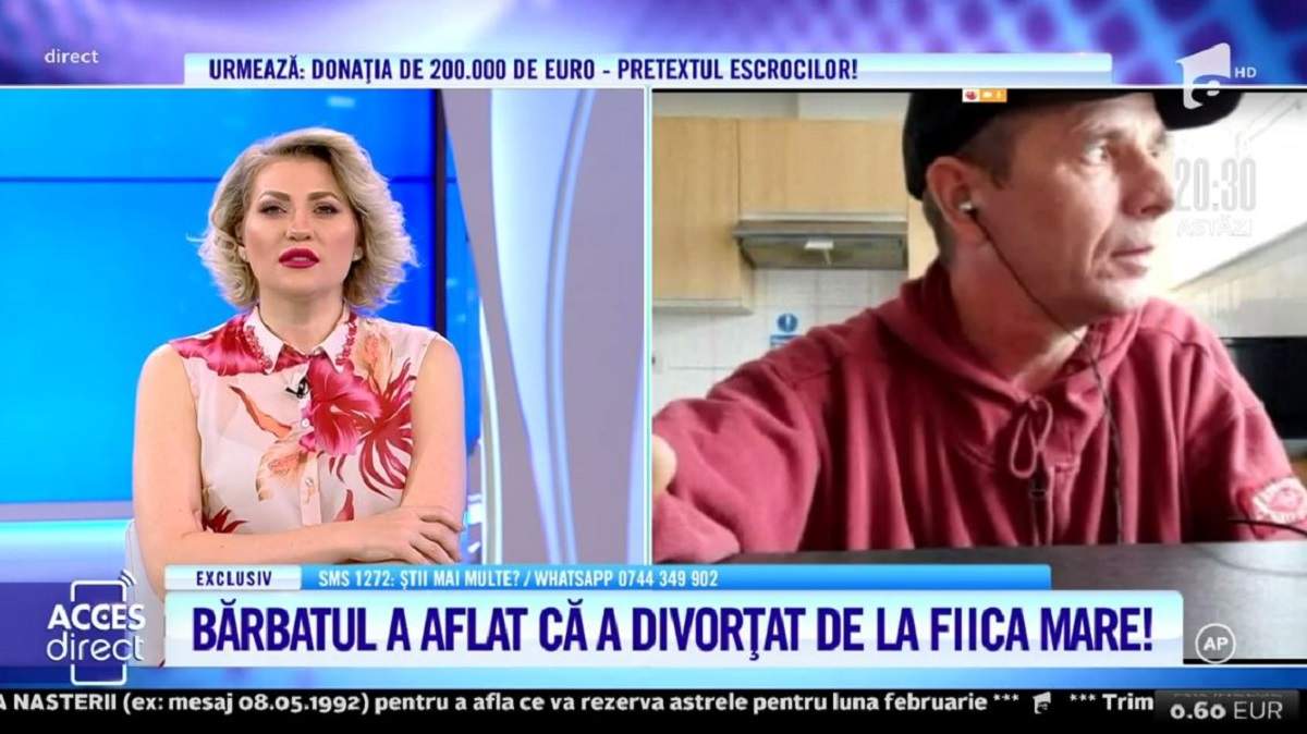 Acces Direct. Plecat în străinătate, Adrian s-a trezit că soția a divorțat de el! Femeia s-ar fi recăsătorit fără știrea lui: „Fiica mea mi-a spus” / VIDEO