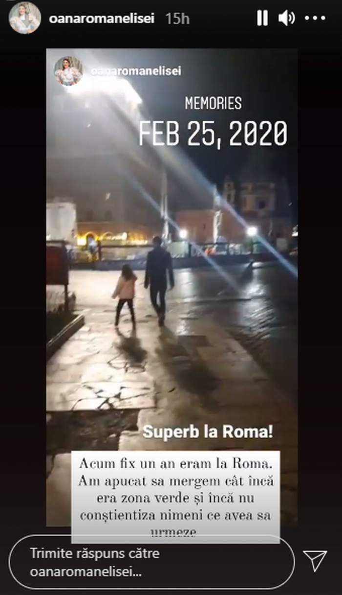 oana roman si marius elisei cu isa in vacanta la roma