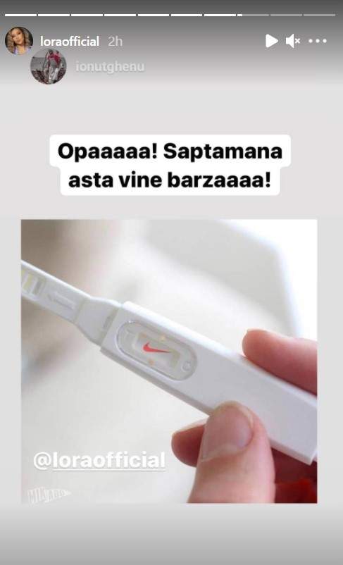 Se pregătește Lora să devină mămică? Ce a postat iubitul artistei: „Vine barza”  / FOTO