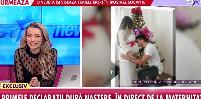 Alexandra Diaconescu, primele declarații după naștere. Fetița fostei concurente de la Insula Iubirii s-a lăsat așteptată: „Au fost dureri foarte mari”