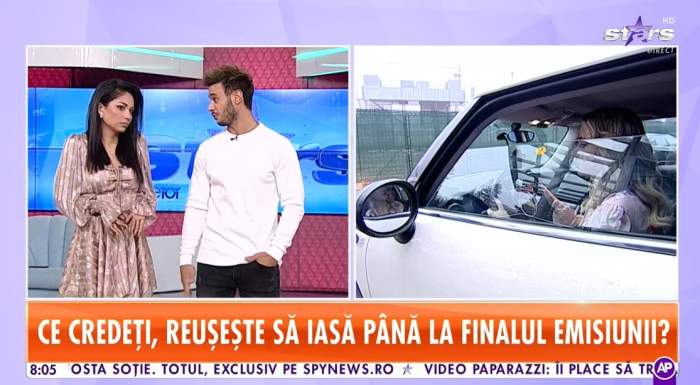 olga blocata in masina la star matinal