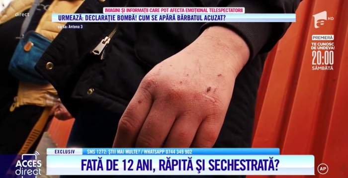 Acces Direct. Familia fetei de 12 ani răpită și sechestrată în București se revoltă! Cum se apără vinovatul, un bărbat de 42 de ani / VIDEO