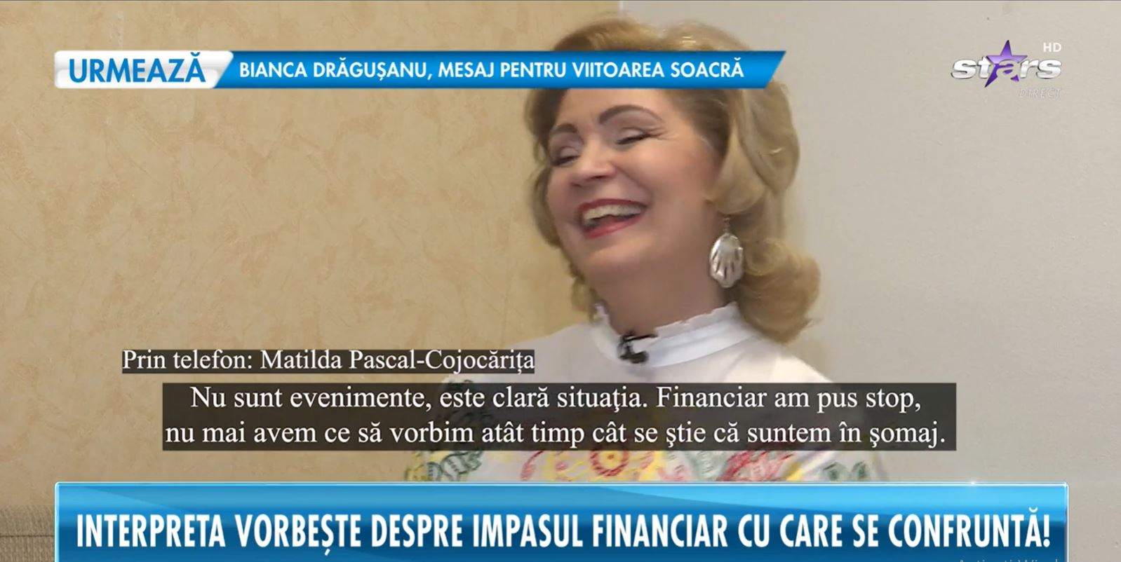 Matilda Pascal-Cojocărița a ajuns la sapă de lemn! Artista se descurcă din ce în ce mai greu cu banii: „Suntem terminați”