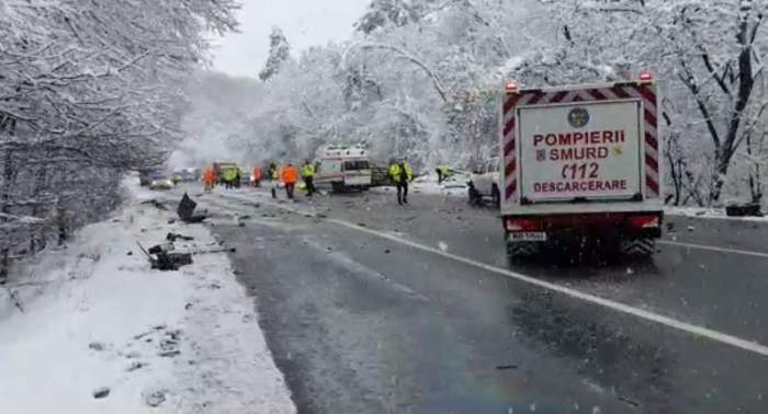 Tragedie din cauza vremii, în Suceava! O femeie a murit, după ce un copac smuls de vânt a căzut peste mașina în care se afla