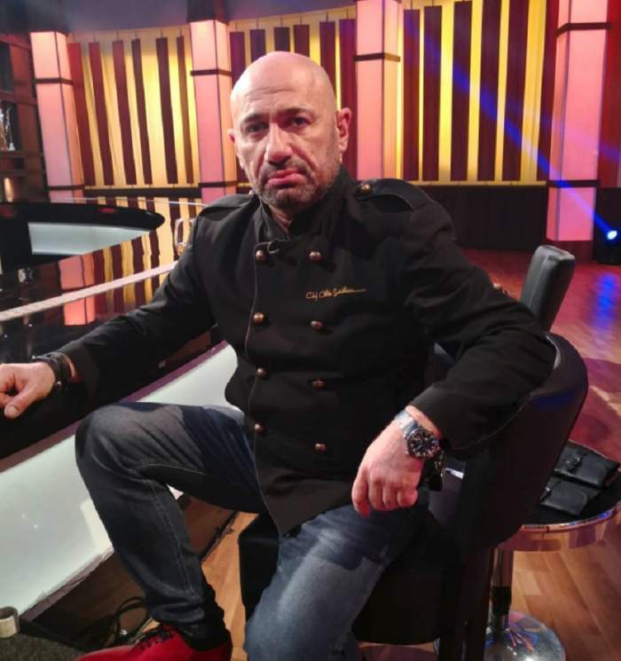 Cătălin Scărlătescu în platoul emisiunii ”Chefi la cutite”.