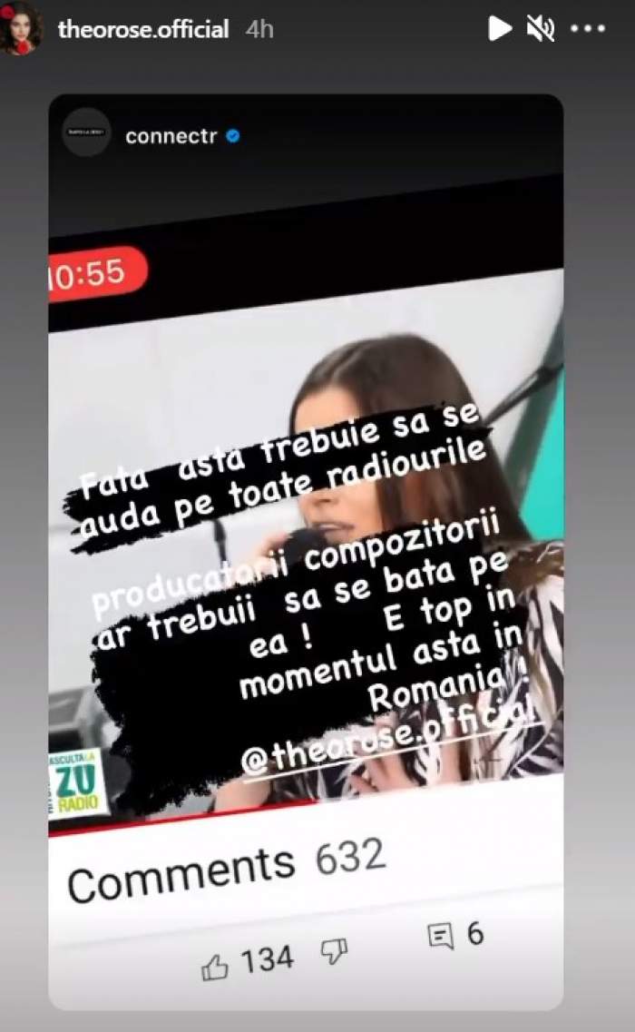 Theo Rose, mesaj plin de recunoștință pentru Connect-R. Pentru ce i-a mulțumit artistului: „Asta spune multe despre el”