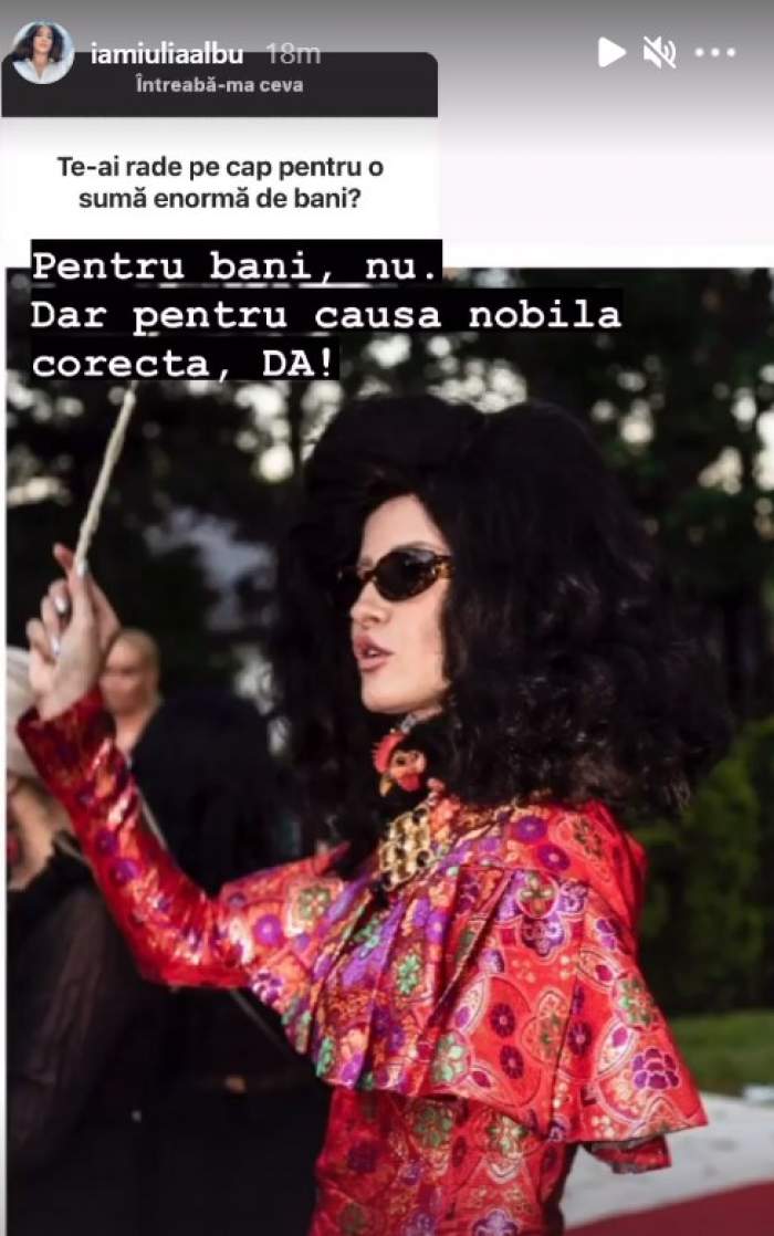 Iulia Albu ia în calcul să se radă în cap. În ce circumstanțe ar recurge la acest gest