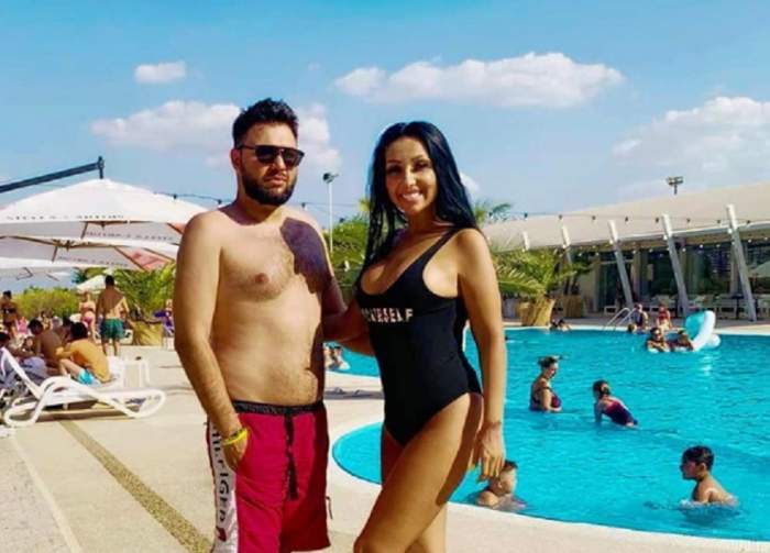 Narcisa Moisa și Yoannes la piscină.